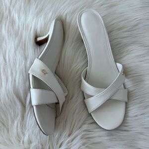 Calvin Klein White Kitten Heels